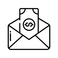 icon of money in an envelope