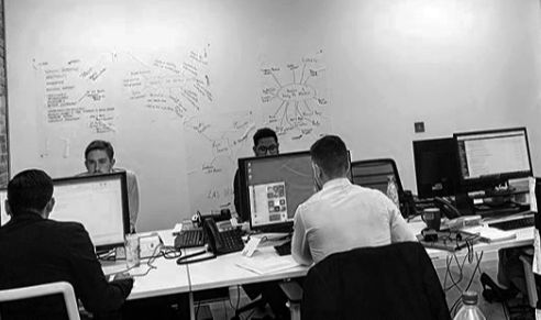 rutherford recruiters in front of their computers