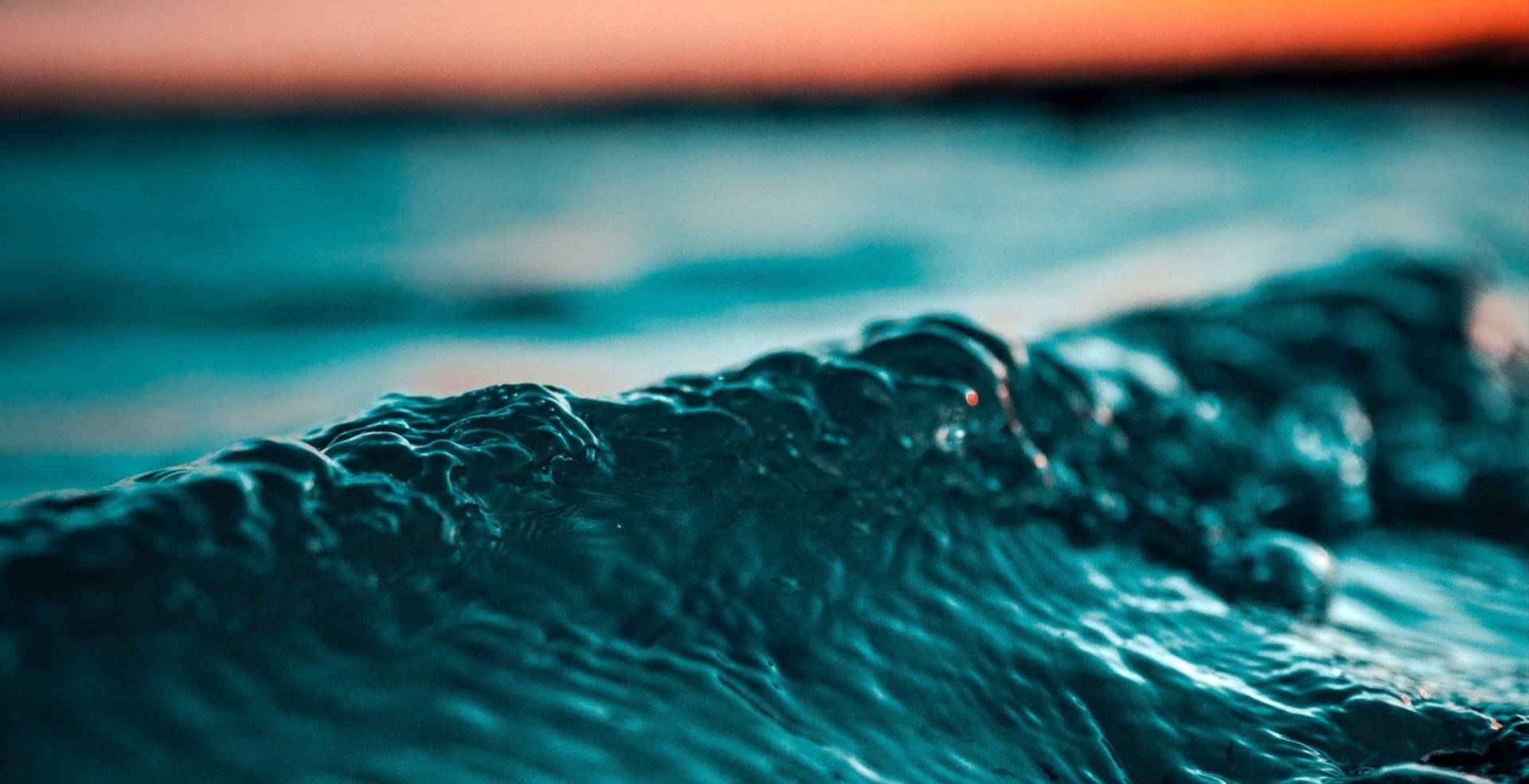 closeup of ocean waves