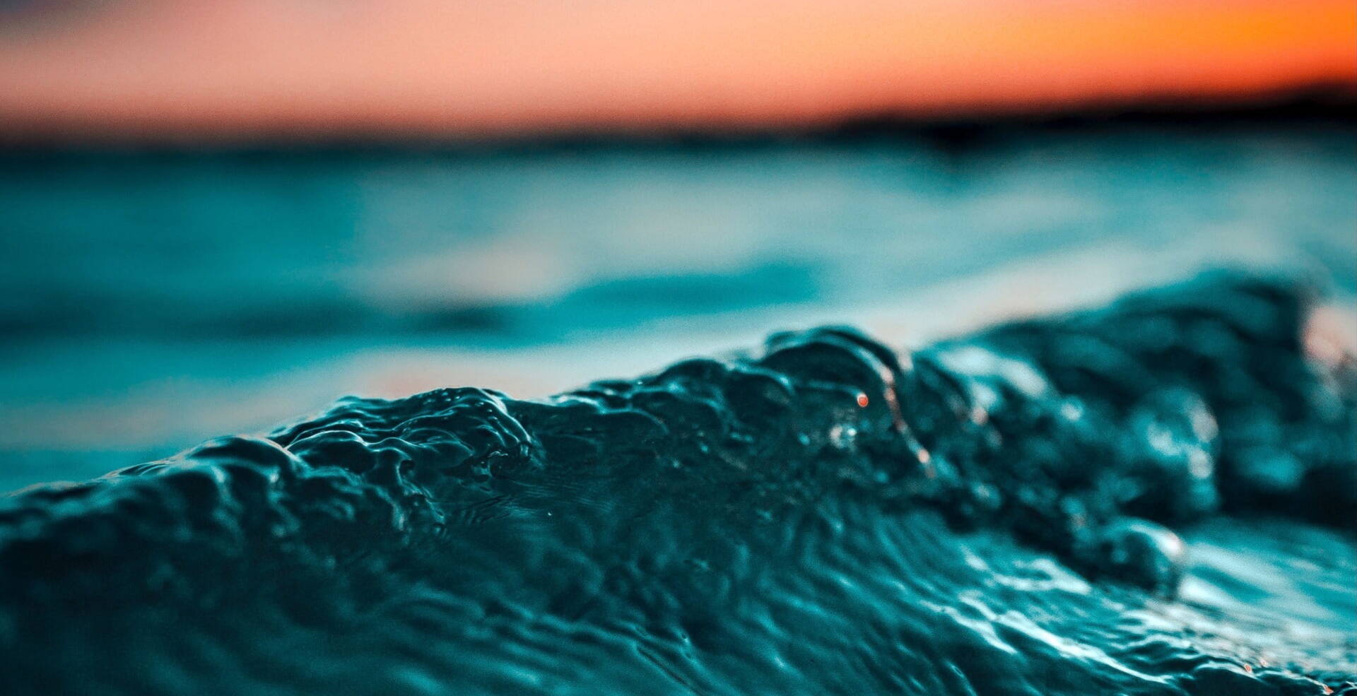 closeup of ocean waves
