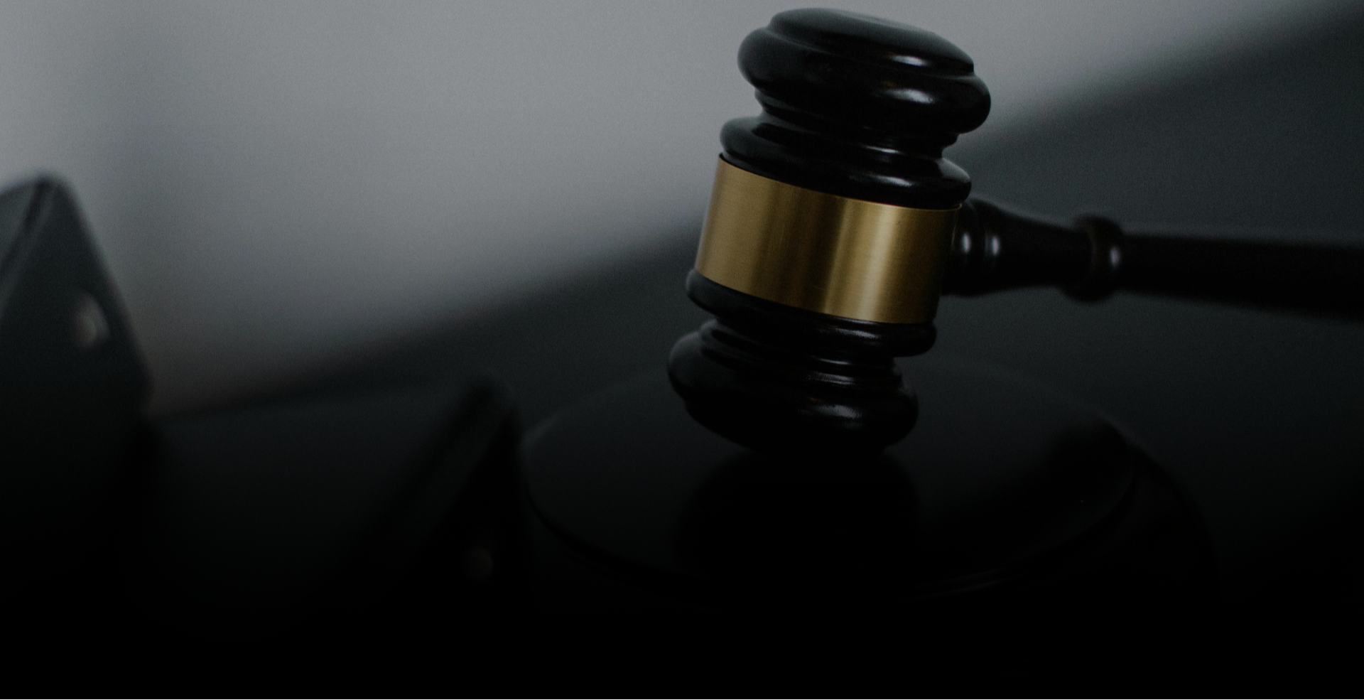 close up of a legal gavel 